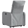 Sillón reclinable elevable de tela gris claro en Sillones | Comprar online en Foru.es