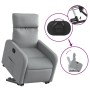 Sillón reclinable elevable de tela gris claro en Sillones | Comprar online en Foru.es