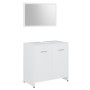 Conjunto de muebles de baño 3 pzas madera contrachapada blanco de , Muebles de baño - Ref: Foro24-3056907, Precio: 106,83 €, ...
