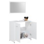 Conjunto de muebles de baño 3 pzas madera contrachapada blanco de , Muebles de baño - Ref: Foro24-3056907, Precio: 106,83 €, ...