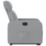 Sillón reclinable elevable de tela gris claro en Sillones | Comprar online en Foru.es