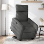Sillón reclinable elevable de tela gris oscuro en Sillones | Comprar online en Foru.es