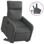 Sillón reclinable elevable de tela gris oscuro en Sillones | Comprar online en Foru.es