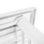 Mesa de jardín de plástico blanca 126x76x72 cm de vidaXL, Mesas de jardín - Ref: Foro24-43597, Precio: 134,96 €, Descuento: %