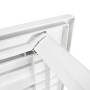Mesa de jardín de plástico blanca 126x76x72 cm de vidaXL, Mesas de jardín - Ref: Foro24-43597, Precio: 138,00 €, Descuento: %