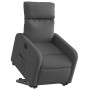 Sillón reclinable elevable de tela gris oscuro en Sillones | Comprar online en Foru.es