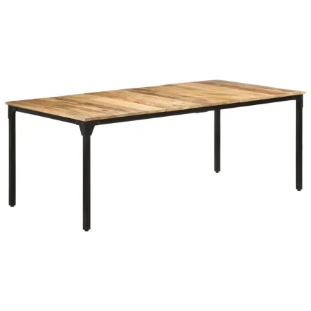 Mesa de comedor madera de mango rugosa 200x100x76 cm de , Mesas de cocina y de comedor - Ref: Foro24-321976, Precio: 366,05 €...