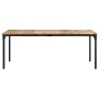 Mesa de comedor madera de mango rugosa 200x100x76 cm de , Mesas de cocina y de comedor - Ref: Foro24-321976, Precio: 372,61 €...