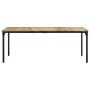 Mesa de comedor madera de mango rugosa 200x100x76 cm de , Mesas de cocina y de comedor - Ref: Foro24-321976, Precio: 366,05 €...