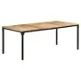 Mesa de comedor madera de mango rugosa 200x100x76 cm de , Mesas de cocina y de comedor - Ref: Foro24-321976, Precio: 366,05 €...