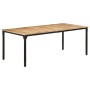 Mesa de comedor madera de mango rugosa 200x100x76 cm de , Mesas de cocina y de comedor - Ref: Foro24-321976, Precio: 372,61 €...
