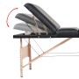 Camilla de masaje plegable 3 zonas 10 cm grosor negra de vidaXL, Mesas de masaje - Ref: Foro24-110153, Precio: 250,86 €, Desc...