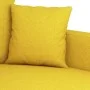 Juego de sofás con cojines 3 piezas tela amarillo claro de , Sofás - Ref: Foro24-3201661, Precio: 418,79 €, Descuento: %