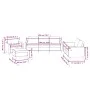 Sofagarnitur mit 4-teiligen Kissen aus grauem Kunstleder. von , Sofas - Ref: Foro24-3201747, Preis: 628,90 €, Rabatt: %