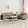 Juego de sofás con cojines 2 piezas cuero sintético capuchino de , Sofás - Ref: Foro24-3201764, Precio: 456,93 €, Descuento: %