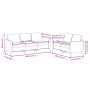 Juego de sofás con cojines 2 piezas cuero sintético capuchino de , Sofás - Ref: Foro24-3201764, Precio: 456,93 €, Descuento: %