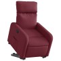 Sillón reclinable elevable tela rojo tinto en Sillones | Comprar online en Foru.es