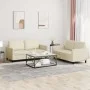Zweiteiliges Sofaset mit cremefarbenen Kunstlederkissen. von , Sofas - Ref: Foro24-3201751, Preis: 355,78 €, Rabatt: %