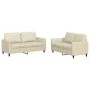 Zweiteiliges Sofaset mit cremefarbenen Kunstlederkissen. von , Sofas - Ref: Foro24-3201751, Preis: 355,78 €, Rabatt: %