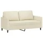Zweiteiliges Sofaset mit cremefarbenen Kunstlederkissen. von , Sofas - Ref: Foro24-3201751, Preis: 355,78 €, Rabatt: %