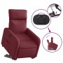Sillón reclinable elevable tela rojo tinto en Sillones | Comprar online en Foru.es