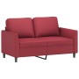 Juego de sofás con cojines 2 piezas cuero sintético rojo tinto de , Sofás - Ref: Foro24-3201753, Precio: 390,85 €, Descuento: %