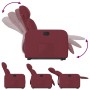 Sillón reclinable elevable tela rojo tinto en Sillones | Comprar online en Foru.es