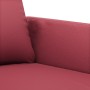 Juego de sofás con cojines 2 piezas cuero sintético rojo tinto de , Sofás - Ref: Foro24-3201753, Precio: 390,85 €, Descuento: %