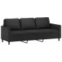 Juego de sofás con cojines 4 piezas cuero sintético negro de , Sofás - Ref: Foro24-3201745, Precio: 639,10 €, Descuento: %