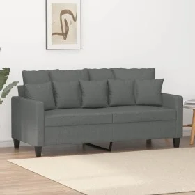 Sofá de 2 plazas de tela gris oscuro 140 cm de , Sofás - Ref: Foro24-359268, Precio: 207,60 €, Descuento: %
