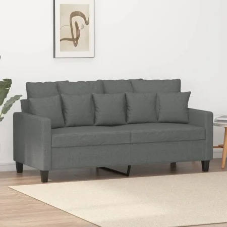 Zweiplätziges Sofa aus dunkelgrauem Stoff, 140 cm. von , Sofas - Ref: Foro24-359268, Preis: 207,60 €, Rabatt: %