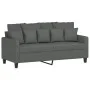 Zweiplätziges Sofa aus dunkelgrauem Stoff, 140 cm. von , Sofas - Ref: Foro24-359268, Preis: 207,60 €, Rabatt: %