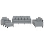 Juego de sofás con cojines 4 piezas tela gris claro de , Sofás - Ref: Foro24-3201640, Precio: 706,72 €, Descuento: %