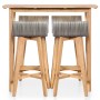 Set de comedor de jardín 5 piezas madera maciza de acacia de vidaXL, Conjuntos de jardín - Ref: Foro24-44222, Precio: 402,19 ...