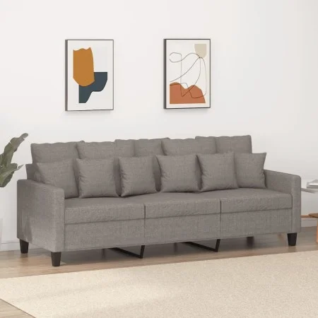 Sofá de 3 plazas de tela gris taupe 180 cm by , Sofas - Ref: Foro24-359282, Price: 273,36 €, Discount: %