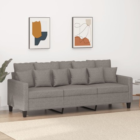 Sofá de 3 plazas de tela gris taupe 180 cm de , Sofás - Ref: Foro24-359282, Precio: 277,95 €, Descuento: %