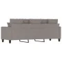 Sofá de 3 plazas de tela gris taupe 180 cm by , Sofas - Ref: Foro24-359282, Price: 273,36 €, Discount: %
