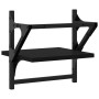 Estantes de pared con barras 2 unidades negro 30x25x30 cm de , Estantes y estanterías - Ref: Foro24-836233, Precio: 20,09 €, ...