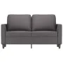 Sofá de 2 plazas de cuero sintético gris 120 cm de , Sofás - Ref: Foro24-359330, Precio: 191,45 €, Descuento: %