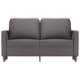 Sofá de 2 plazas de cuero sintético gris 120 cm de , Sofás - Ref: Foro24-359330, Precio: 203,39 €, Descuento: %