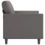 Sofá de 2 plazas de cuero sintético gris 120 cm de , Sofás - Ref: Foro24-359330, Precio: 191,45 €, Descuento: %