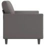 Sofá de 2 plazas de cuero sintético gris 120 cm de , Sofás - Ref: Foro24-359330, Precio: 203,39 €, Descuento: %
