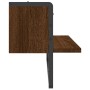 Estante de pared con barra marrón roble 65x25x30 cm de , Estantes y estanterías - Ref: Foro24-836292, Precio: 21,79 €, Descue...