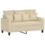 Sofá de 2 plazas de tela color crema 120 cm de , Sofás - Ref: Foro24-359261, Precio: 219,65 €, Descuento: %