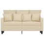 Sofá de 2 plazas de tela color crema 120 cm de , Sofás - Ref: Foro24-359261, Precio: 224,18 €, Descuento: %
