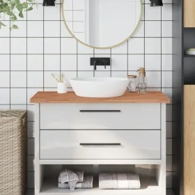 Encimera de baño madera maciza de haya 100x50x2,5 cm de , Encimeras - Ref: Foro24-356002, Precio: 84,10 €, Descuento: %