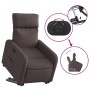 Sillón reclinable elevable tela marrón oscuro en Sillones | Comprar online en Foru.es