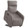 Sillón reclinable elevable tela gris taupe en Sillones | Comprar online en Foru.es