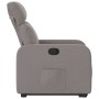Sillón reclinable elevable tela gris taupe en Sillones | Comprar online en Foru.es