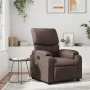Sillón de masaje reclinable cuero sintético marrón de , Sillones - Ref: Foro24-373443, Precio: 269,29 €, Descuento: %